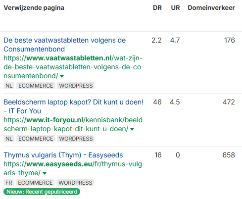 linkbuilding pakket van website-foryou